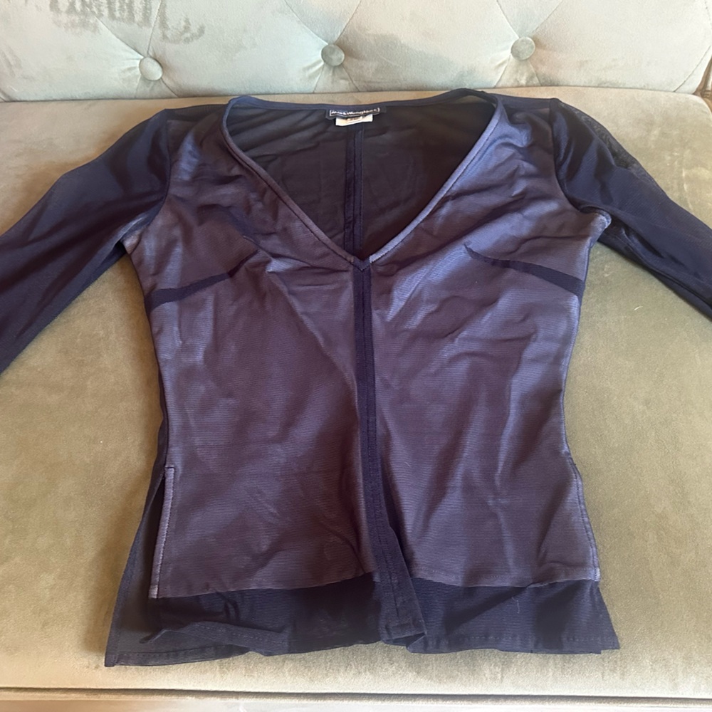 Elegant Black Women's V-Neck Blouse